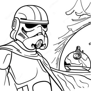 Realistisk Star Wars Målarbok | Realistisk Star Wars målarbild