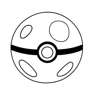 Pokeball Färgläggningssida | Pokeboll målarbild