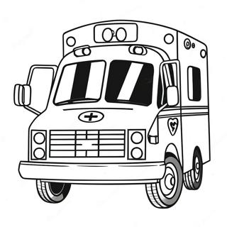 EMT Ambulans Målarbild | EMT målarbild