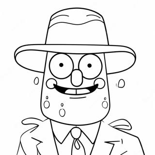 Gangster SpongeBob Målarbild | Gangster SpongeBob målarbild