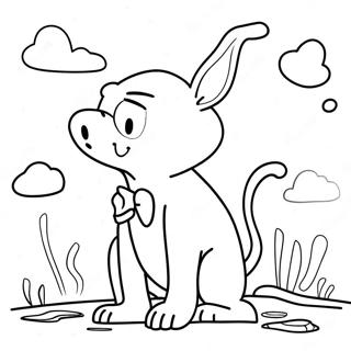 Stinky och Dirty äventyr färgläggningssida | Stinky och Dirty målarbild