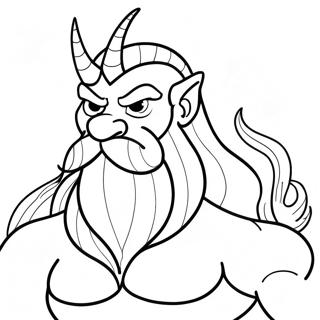 Kung Triton Målarbild | Kung Triton målarbild