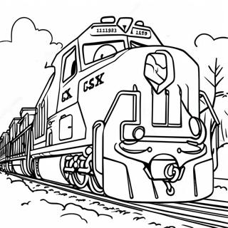CSX tåg färgläggningssida | CSX Tåg målarbild
