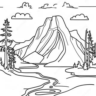Yellowstone Nationalpark Målarbild | Yellowstone målarbild
