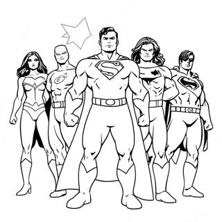 DC Superhjältar Målarbild | DC målarbild