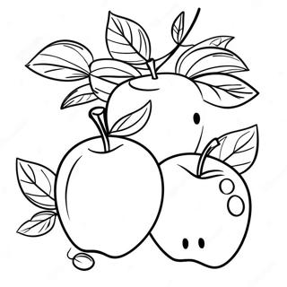 Rosh Hashanah äpplen och honung att färglägga | Rosh Hashanah målarbild