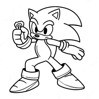 Sonic Prime Nine färgläggningssida | Sonic Prime Nine målarbild