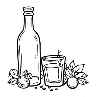 Alkohol färgläggningssida | Alkohol målarbild