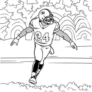 Nick Chubb färgläggningssida | Nick Chubb målarbild