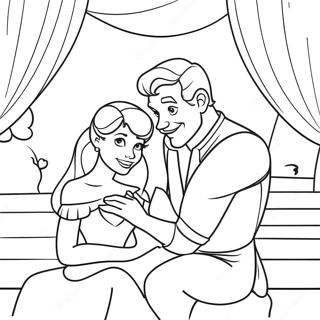 Disneypar färgläggningssida | Disneypar målarbild