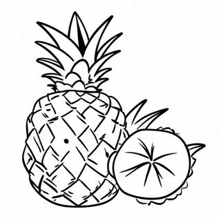 Ananas att färglägga | Ananas målarbild