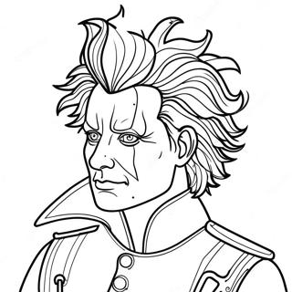 Edward Scissorhands att färglägga | Edward Scissorhands målarbild