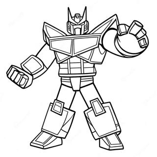 Megazord Färgläggningssida | Megazord målarbild