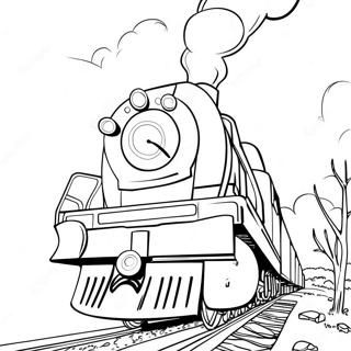 Mighty Express färgläggningssida | Mighty Express målarbild