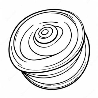 Färgglad Yoyo i Rörelse Målarbild | Yoyo målarbild
