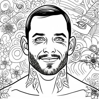 CM Punk Målarbok | CM Punk målarbild