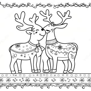 Ful jultröja med renfärgläggningssida | Ful jultröja målarbild