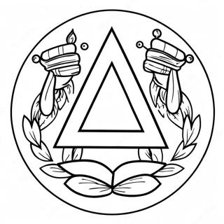 Färgläggningssida för YMCA-logotyp | YMCA målarbild
