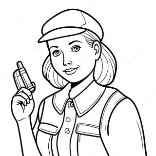 Nancy Drew klassisk mysteriefärgläggningssida | Nancy Drew målarbild
