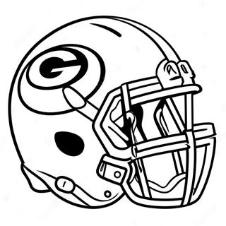 Green Bay Packers logotyp färgläggningssida | Green Bay Packers målarbild