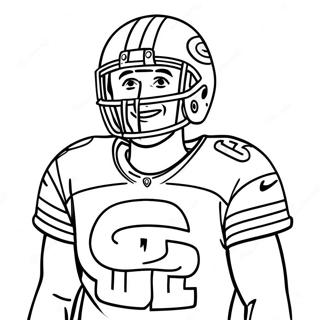 Glad Green Bay Packers-fan färgläggningssida | Green Bay Packers målarbild