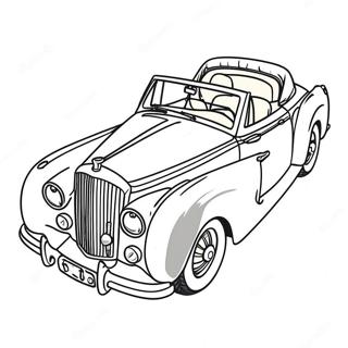 Bentley cabriolet färgläggningssida | Bentley målarbild