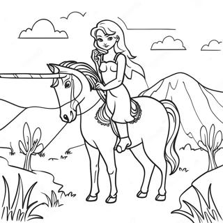 Fantasy för vuxna färgläggningssida | Fantasy för vuxna målarbild