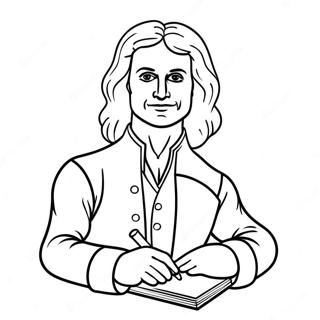 Isaac Newton Målarbild | Isaac Newton målarbild