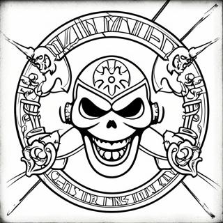 Iron Maiden Logotyp Färgläggningssida | Iron Maiden målarbild