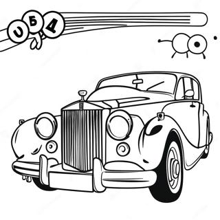 Klassisk Rolls Royce med Elegant Design Målarbild | Rolls Royce målarbild