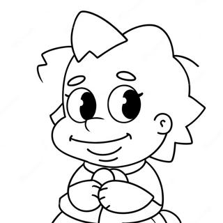 Maggie Simpson Målarbild | Maggie Simpson målarbild