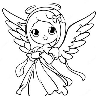 Anime Ängel Målarbild | Anime Ängel målarbild