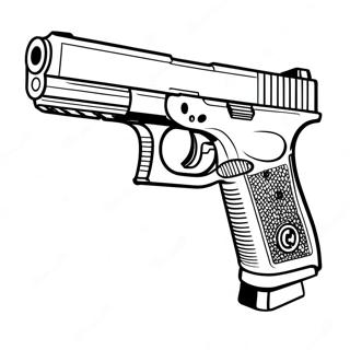 Glock Handgun Målarbild | Glock målarbild