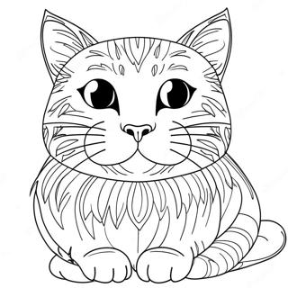 Katt meme färgläggningssida | Katt Meme målarbild