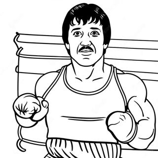 Rocky Balboa i träning färgläggningssida | Rocky Balboa målarbild