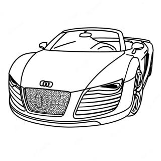 Audi R8 sportbil färgläggningssida | Audi R8 målarbild