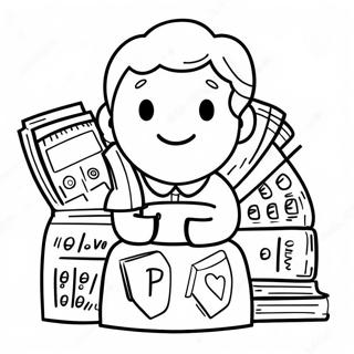 Privatekonomi målarbok | Ekonomisk Läskunnighet målarbild