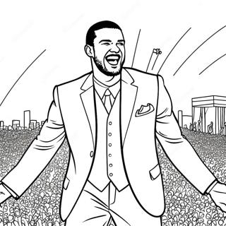 Justin Timberlake uppträder på scen färgläggningssida | Justin Timberlake målarbild