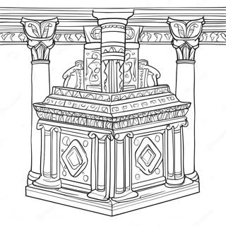 Salomos Tempel Möbler Målarbild | Salomos Tempels Möbler målarbild