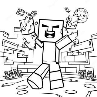 Minecraft Matematik Arbetsblad Färgläggningssida | Minecraft Matematik Arbetsblad målarbild