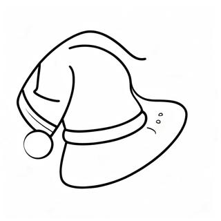 Jultomte Hatt Färgläggningssida | Jultomte Hatt målarbild