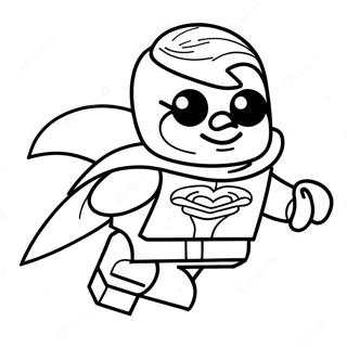 Lego Robin i Aktion Målarbild | Lego Robin målarbild