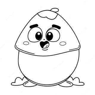 Pou färgläggningssida | Pou målarbild