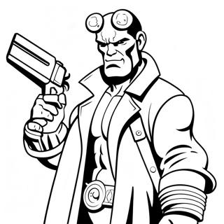 Hellboy målarbok | Hellboy målarbild