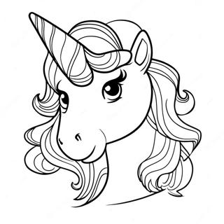 Afro Unicorn Målarbild | Afro Unicorn målarbild