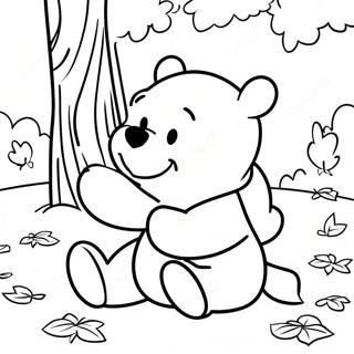 Nalle Puh Höst Målarbild | Nalle Puh Höst målarbild