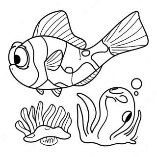 Hitta Dory Målarbild | Hitta Dory målarbild