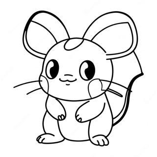 Raichu färgläggningssida | Raichu målarbild