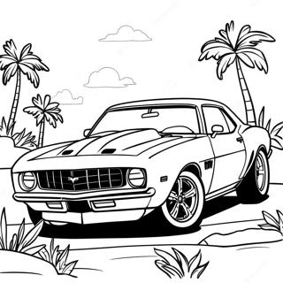Camaro sportbil färgläggningssida | Camaro målarbild