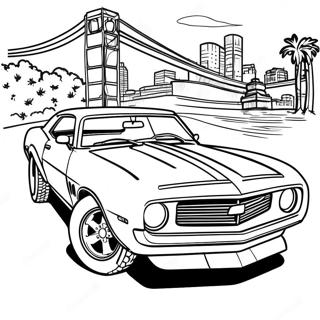 Klassisk Camaro färgläggningssida | Camaro målarbild